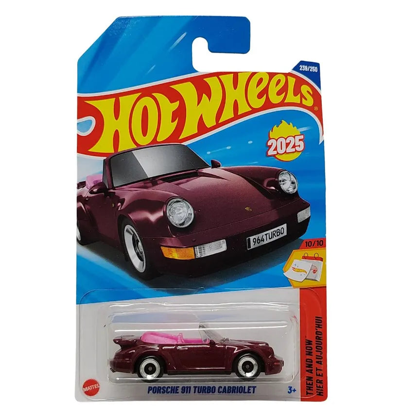 Hot Wheels Porsche 911 Turbo Cabriolet – Die-Cast Car 1:64 Collectible Model