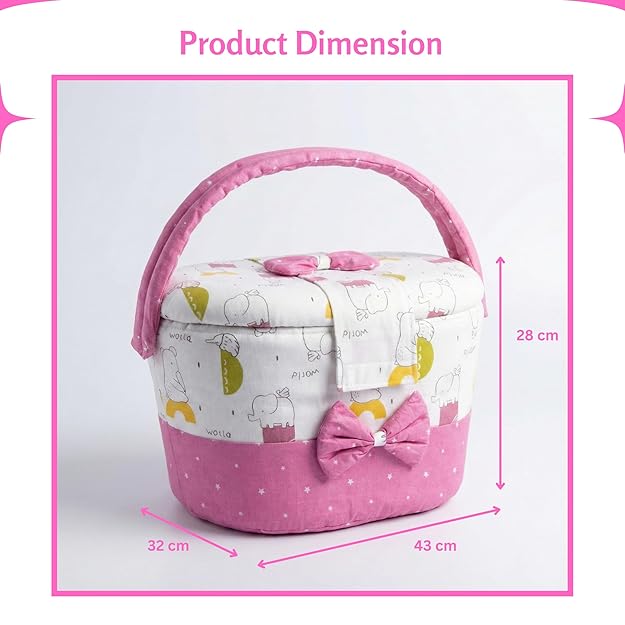 Baby Gift Basket & Newborn Starter Kit Diaper Bag Caddy Organizer Maternity Essentials for Pre & Post Delivery