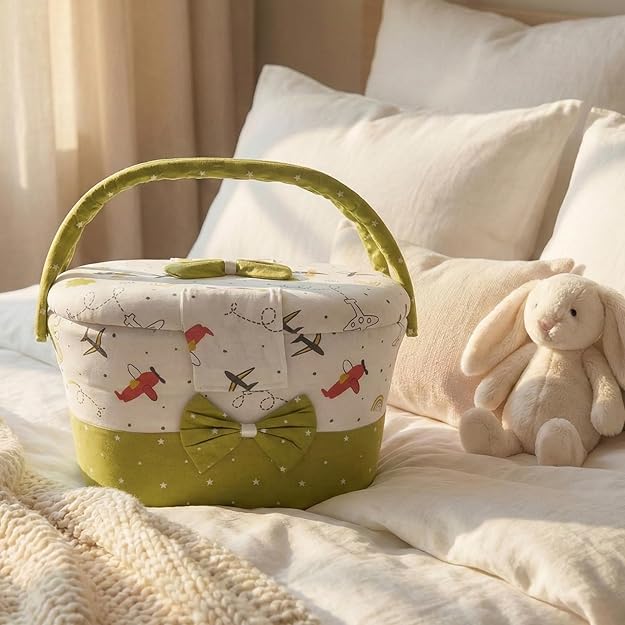 Baby Gift Basket & Newborn Starter Kit Diaper Bag Caddy Organizer Maternity Essentials for Pre & Post Delivery