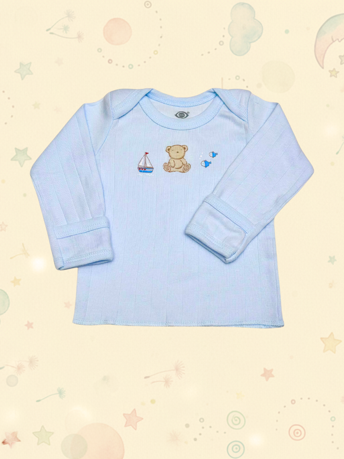 Newborn Full Sleeve Vest (0-1 Months) - 3 combo pack