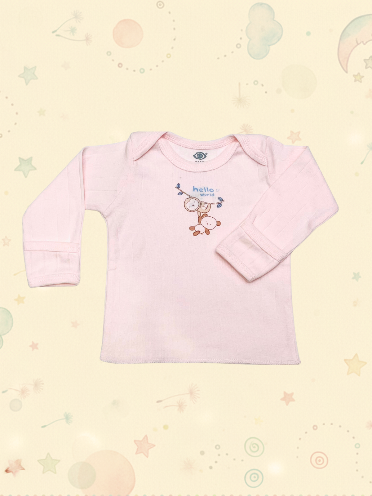 Newborn Full Sleeve Vest (0-1 Months) - 3 combo pack