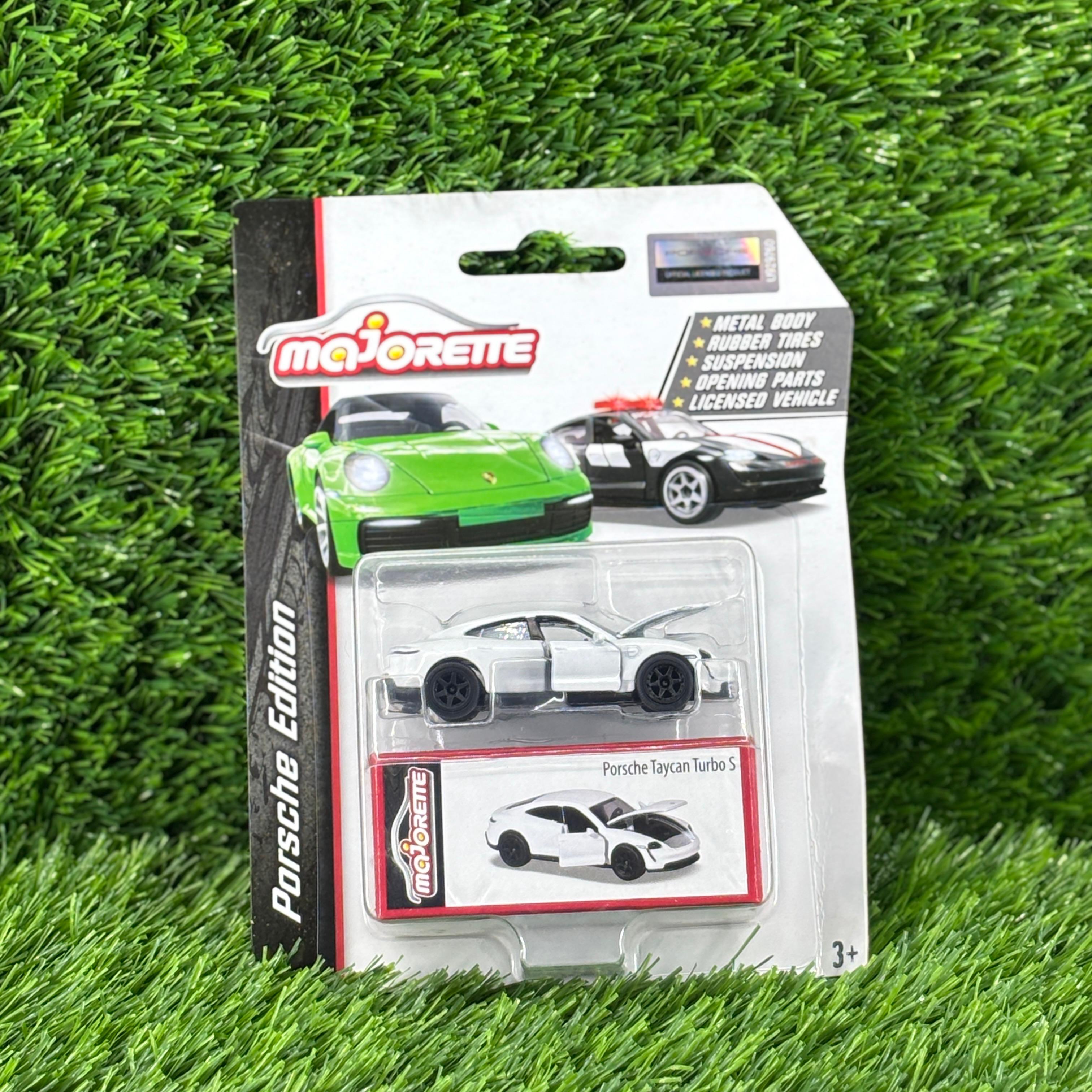 kidonex Majorette Porsche Taycan Turbo S Die-Cast Car - Premium Collectible Toy Vehicle