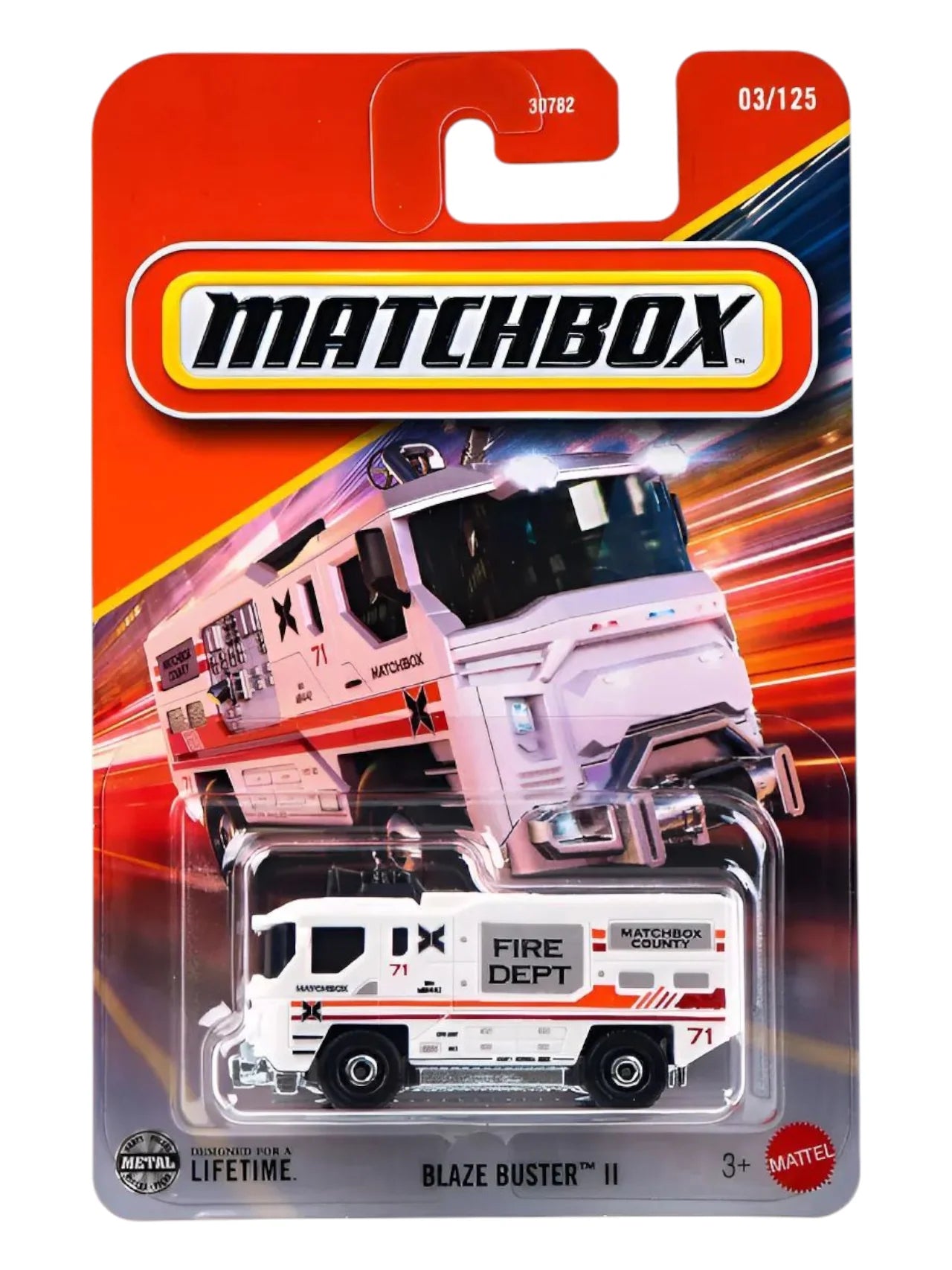 Matchbox Blaze Buster II (03/125) Diecast Fire Truck