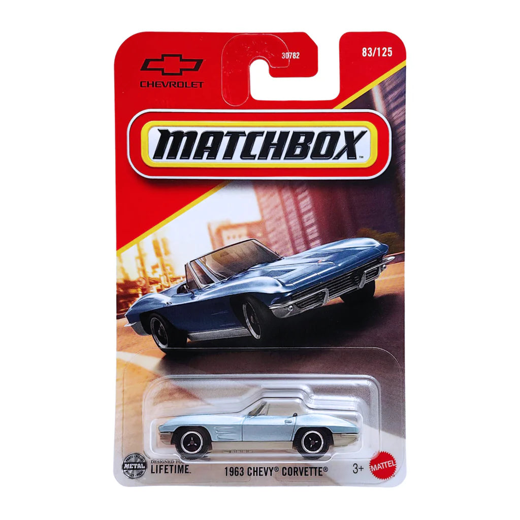 Matchbox 1963 Chevy Corvette Sting Ray #83/125 Classic Sports Car Diecast