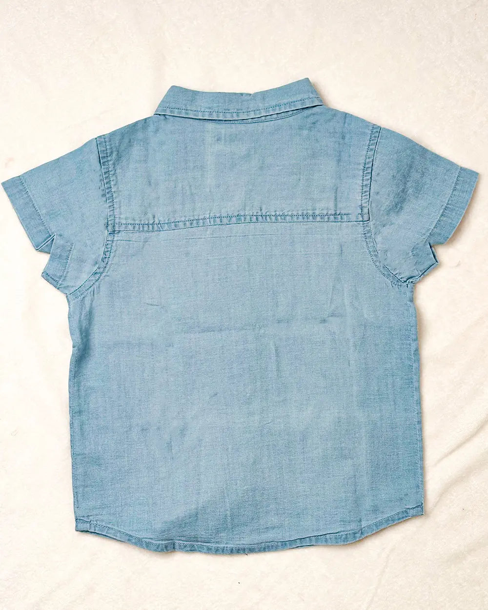 Toddler Boy’s Short-Sleeve Denim Button-Down