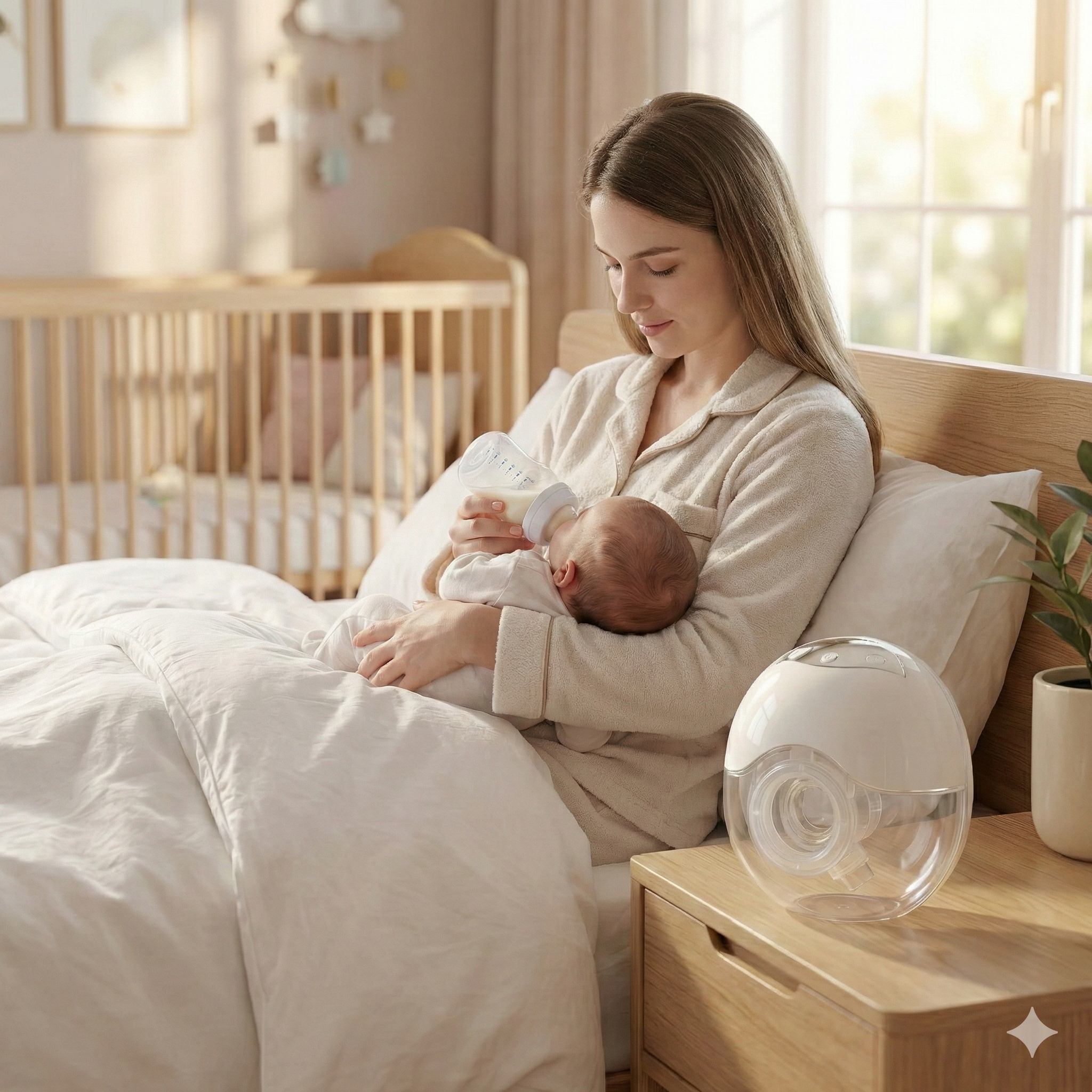 Wearable Hands-Free Electric Breast Pump with 4 Modes & Multi Suction Levels, Soft Silicone Comfort Fit