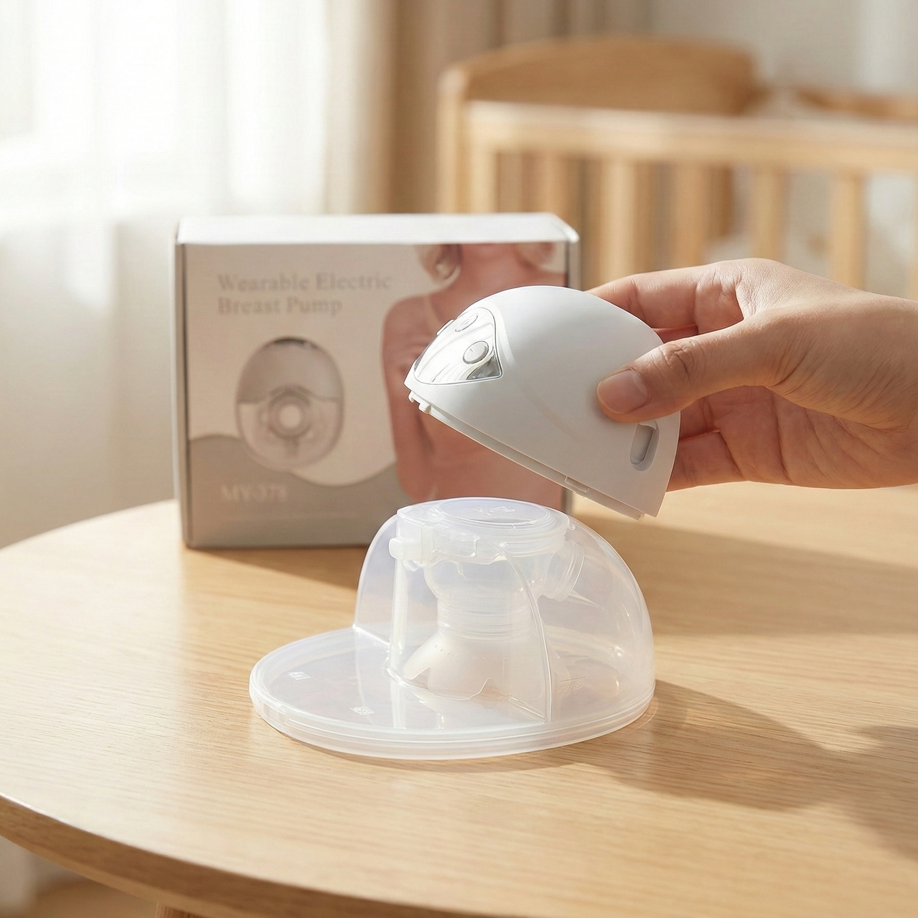 Wearable Hands-Free Electric Breast Pump with 4 Modes & Multi Suction Levels, Soft Silicone Comfort Fit