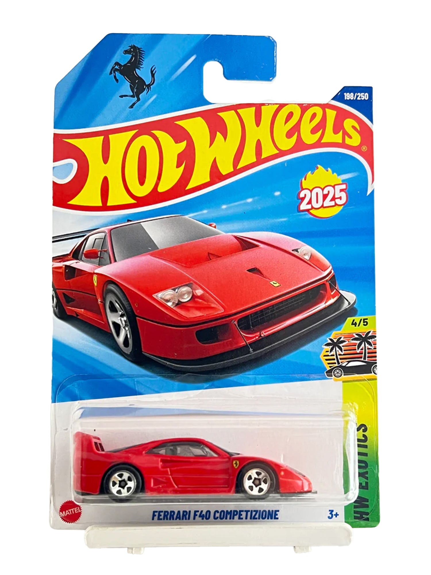 kidonex Hot Wheels 2025 HW Exotics Ferrari F40 Competizione Die-Cast Car