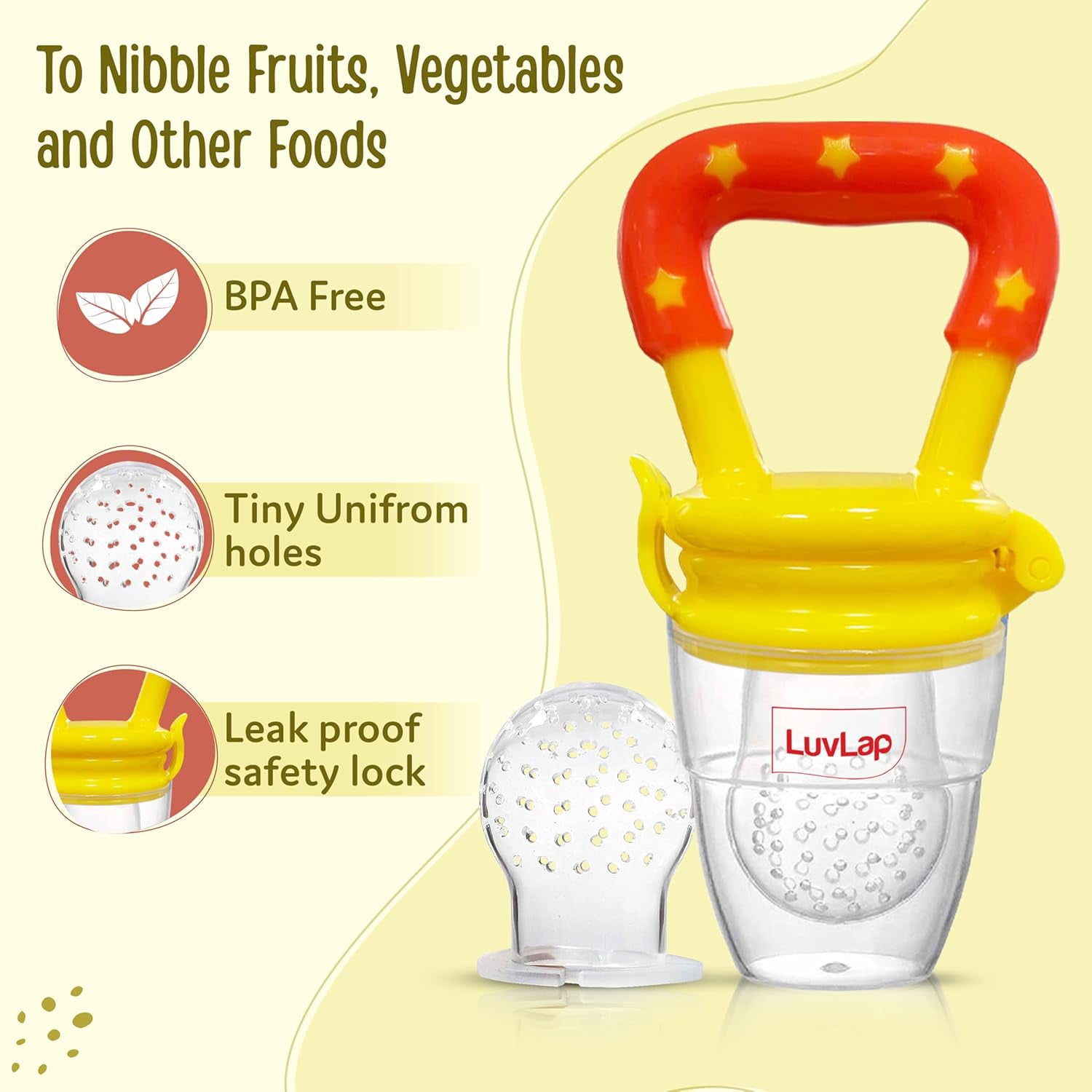 Baby Fruit & Food Feeder cum Teether – Baby Essentials for Newborn Feeding