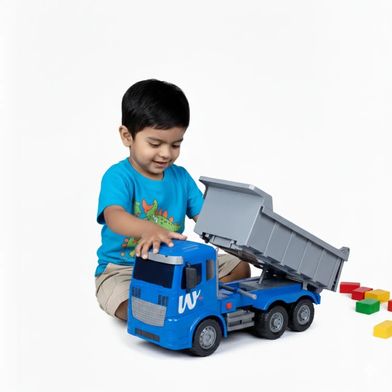 Heavy Duty Dumper Truck Toy - Friction Powered