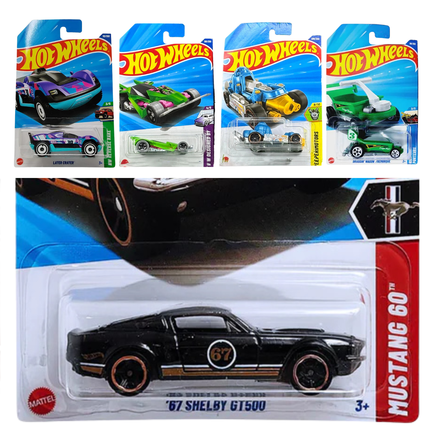 Hot Wheels Combo Pack 5 - 67 SHEBY GT500