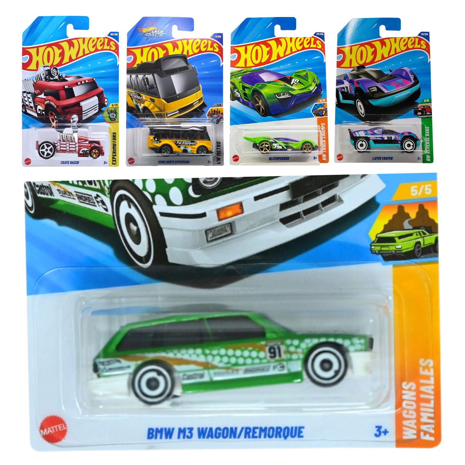 Hot Wheels Combo Pack 5 - BMW M3 WAGON/REMORQUE