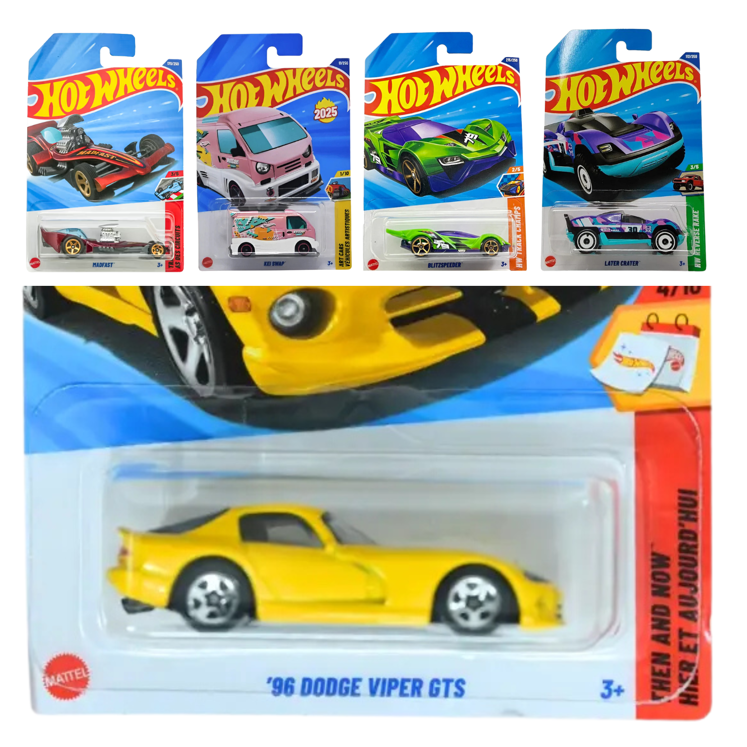 Hot Wheels Combo Pack 5 - 96 DODGE VIPER GTS