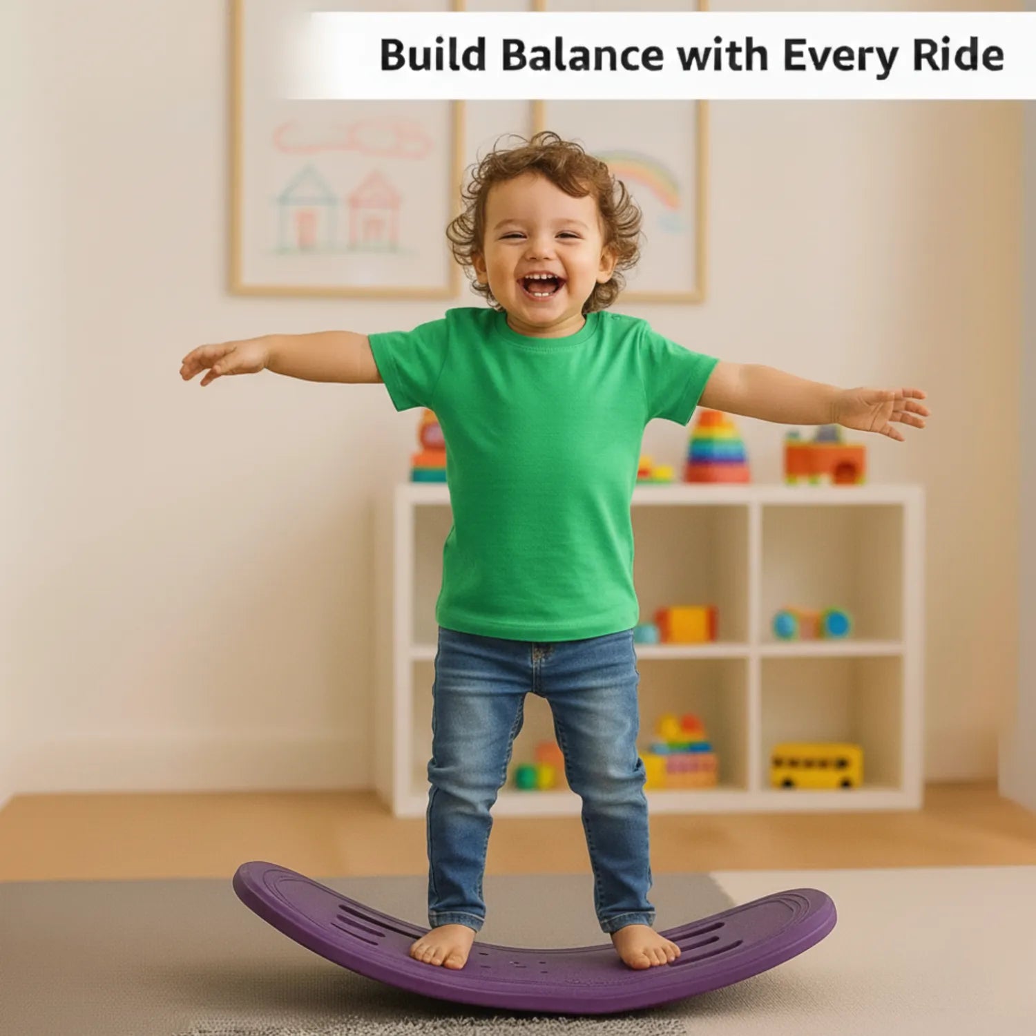 Kids Horse Rocker & See-Saw – Non-Toxic Indoor/Outdoor Toy