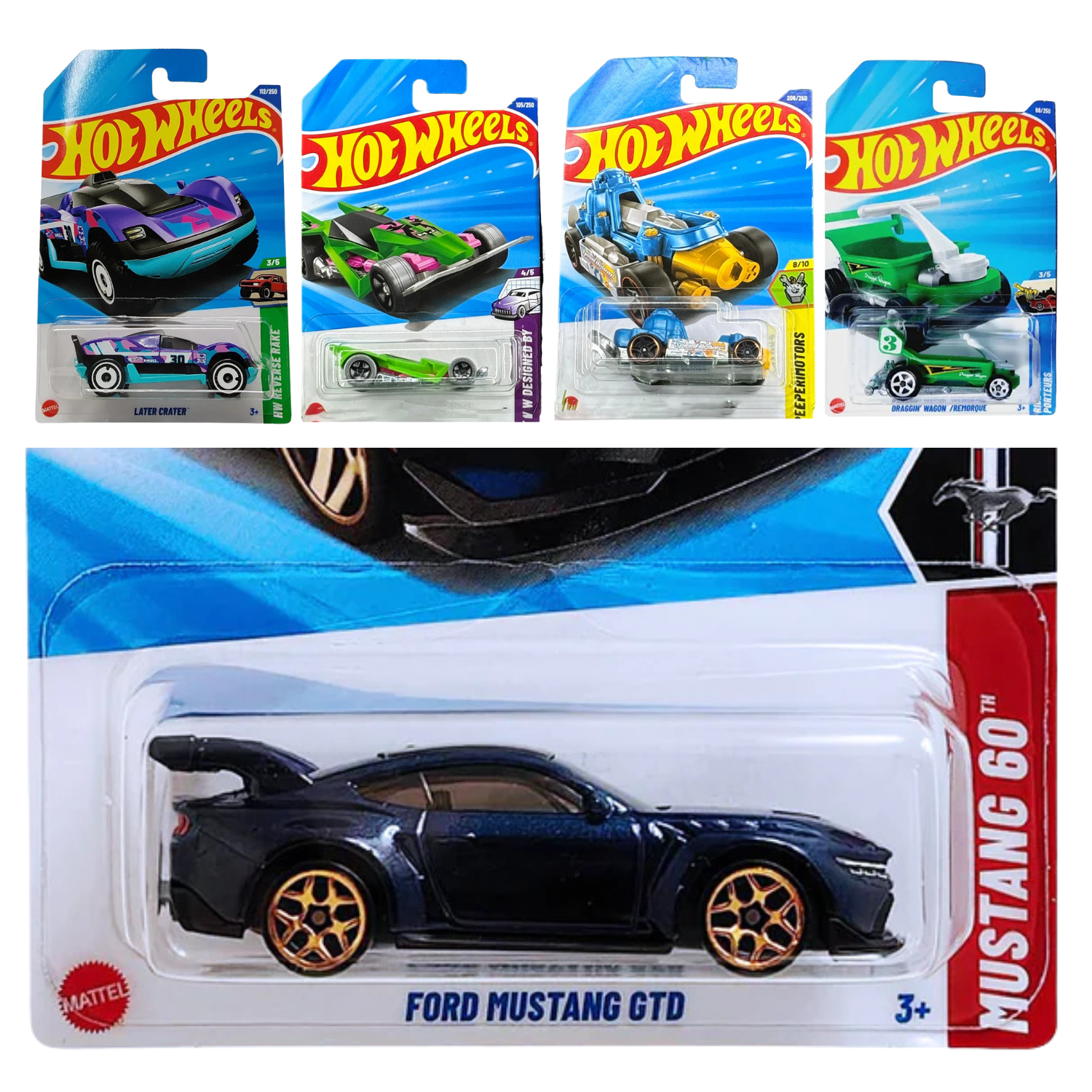 Hot Wheels Combo Pack 5 - FORD MUSTANG GTD