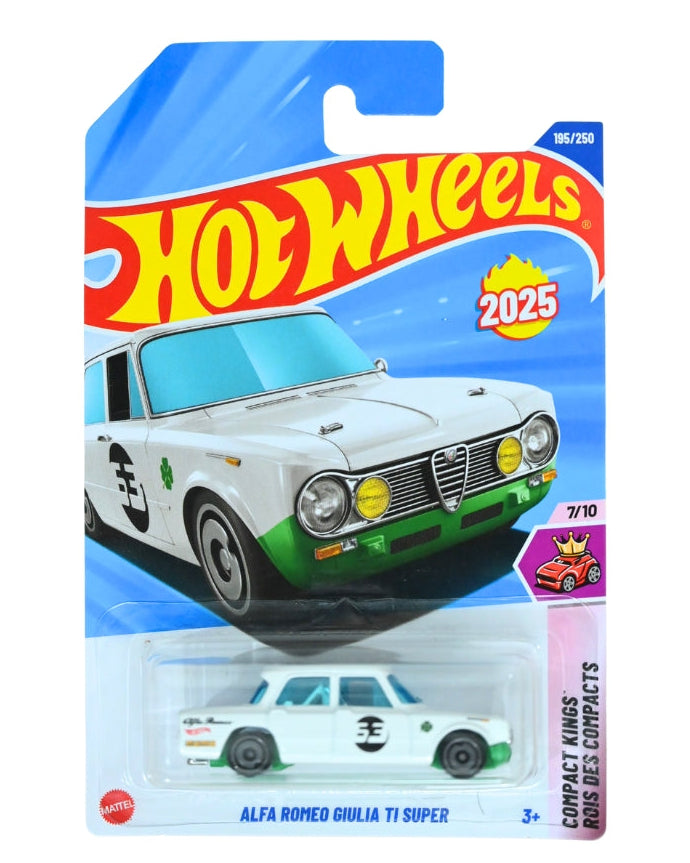 Hot Wheels Alfa Romeo Giulia TI Super [White] - 2025 Compact Kings Series (195/250)
