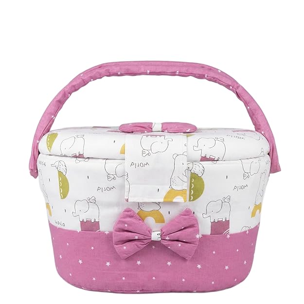 Baby Gift Basket & Newborn Starter Kit Diaper Bag Caddy Organizer Maternity Essentials for Pre & Post Delivery