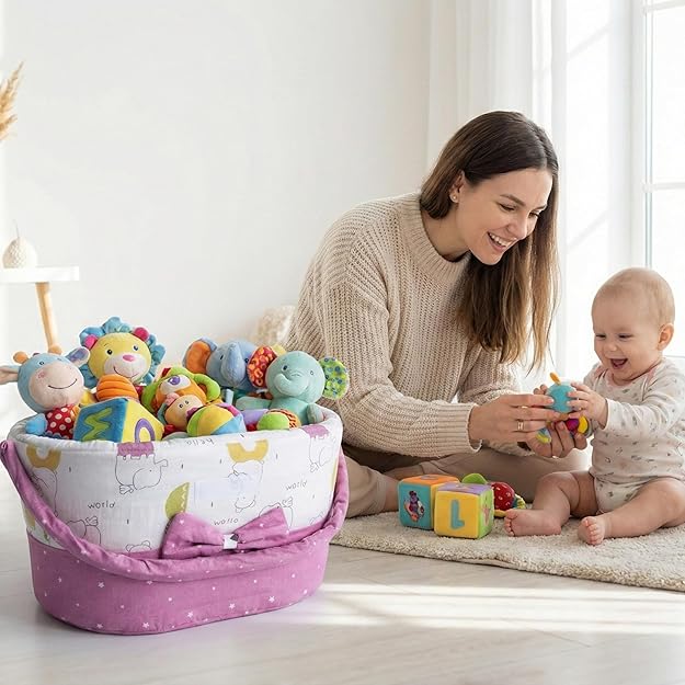 Baby Gift Basket & Newborn Starter Kit Diaper Bag Caddy Organizer Maternity Essentials for Pre & Post Delivery