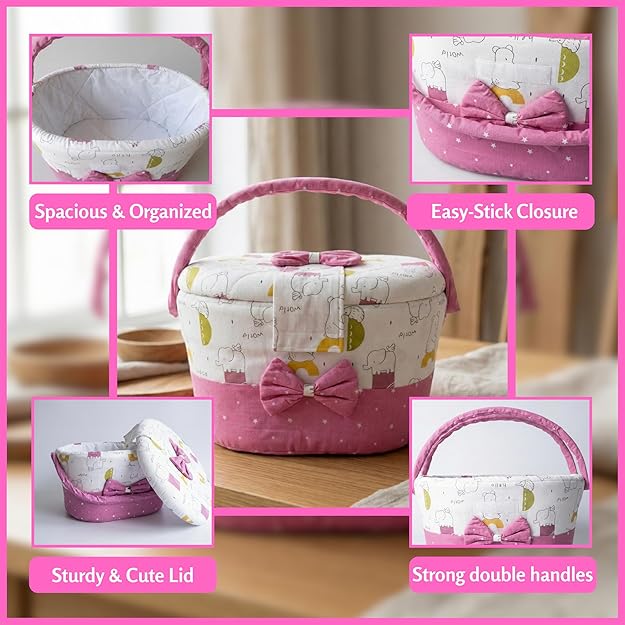Baby Gift Basket & Newborn Starter Kit Diaper Bag Caddy Organizer Maternity Essentials for Pre & Post Delivery