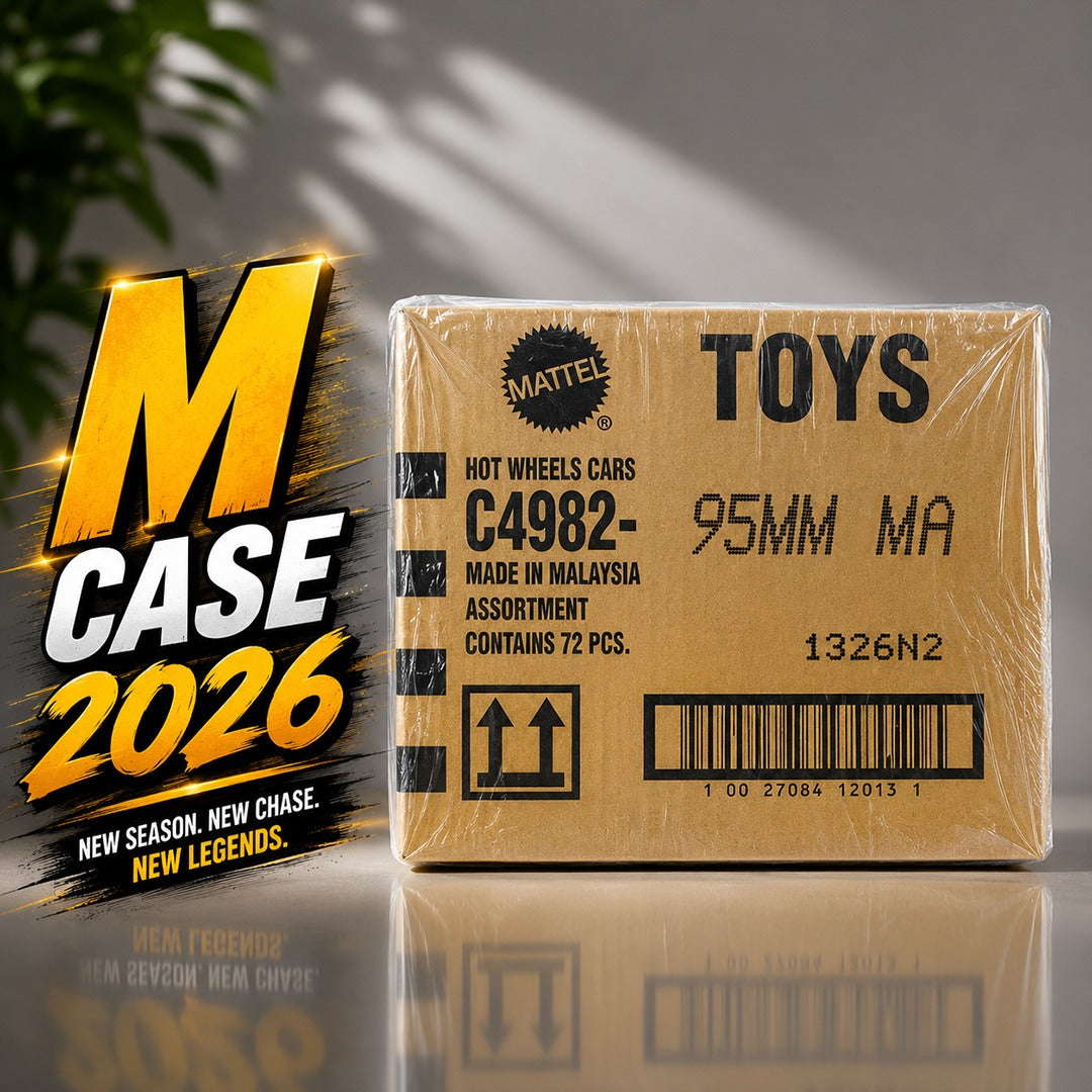 Hot Wheels 1:64 Scale Die-Cast Toy Cars – 72-Piece Full Case Assortment, M Case