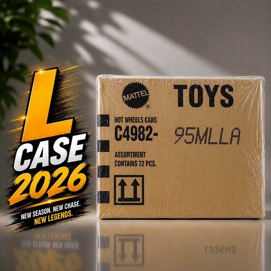 Hot Wheels 1:64 Scale Die-Cast Toy Cars – 72-Piece Full Case Assortment, L Case