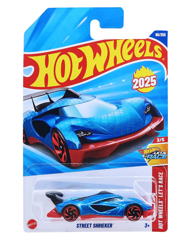 Hot Wheels Street Shrieker [Blue] - 2025 Hot Wheels Let's Race Series (68/250)
