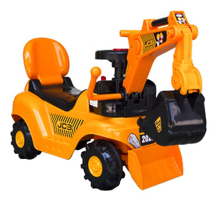 JCB Toy Big Size Excavator Ride On car for Kids with Arm, Digging Bucket and Front Loader