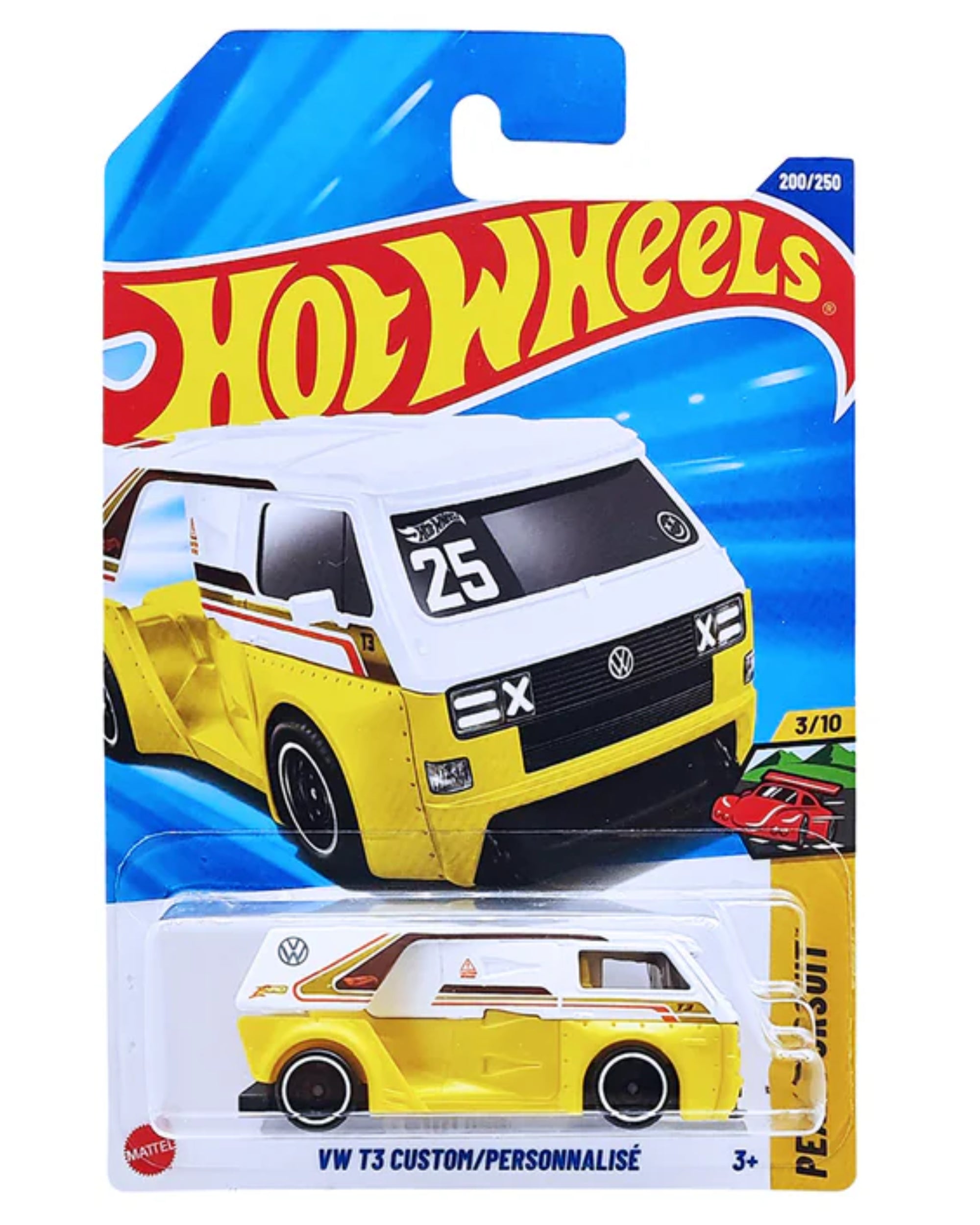 Hot Wheels VW T3 Custom [White & Yellow] - Peak Pursuit Series (200/250)