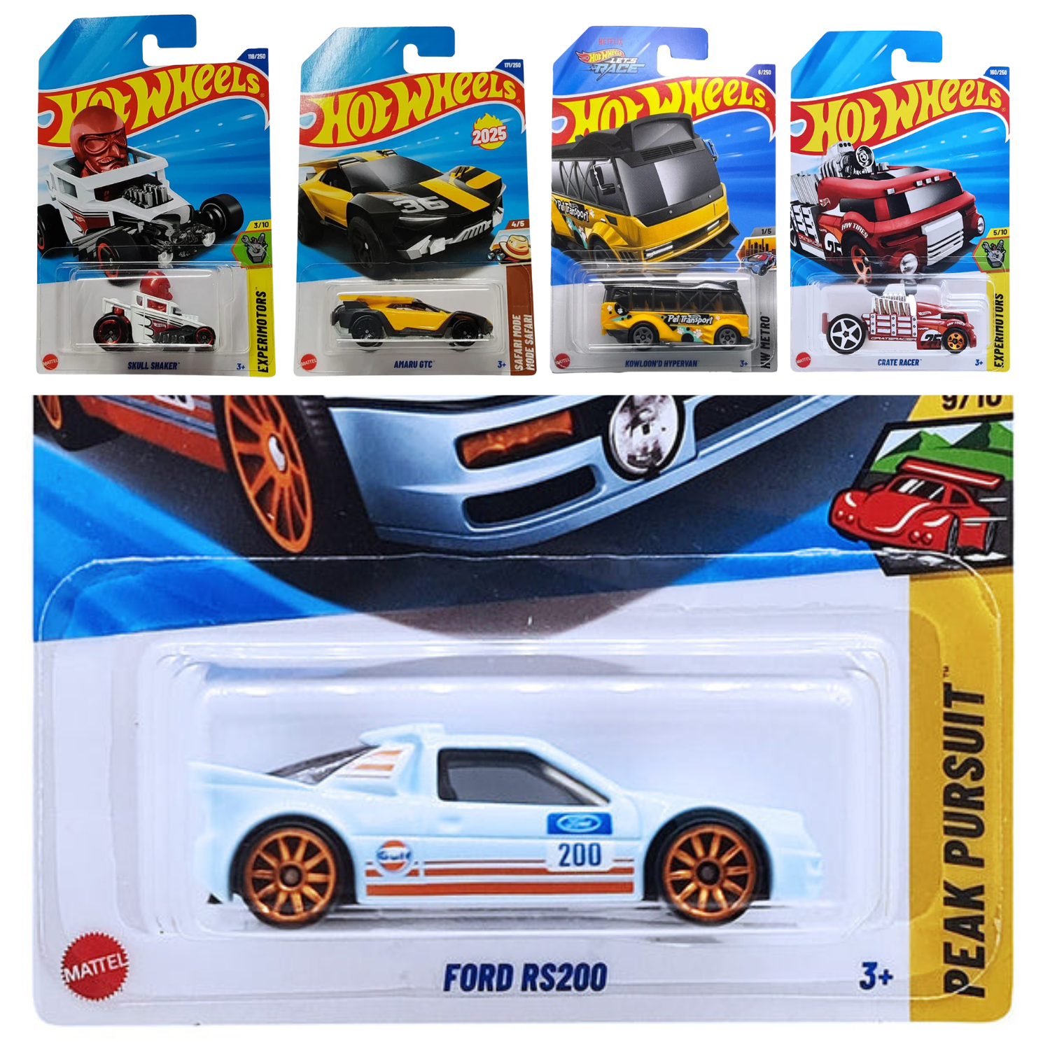 Hot Wheels Combo Pack 5 - FORD RS200
