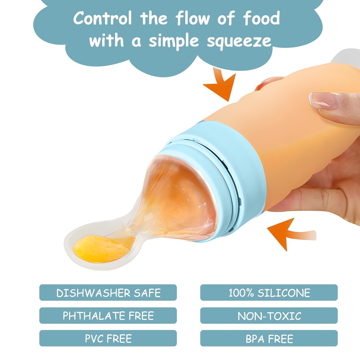Baby Squeeze Spoon Feeder – Baby Essentials for Newborn Feeding