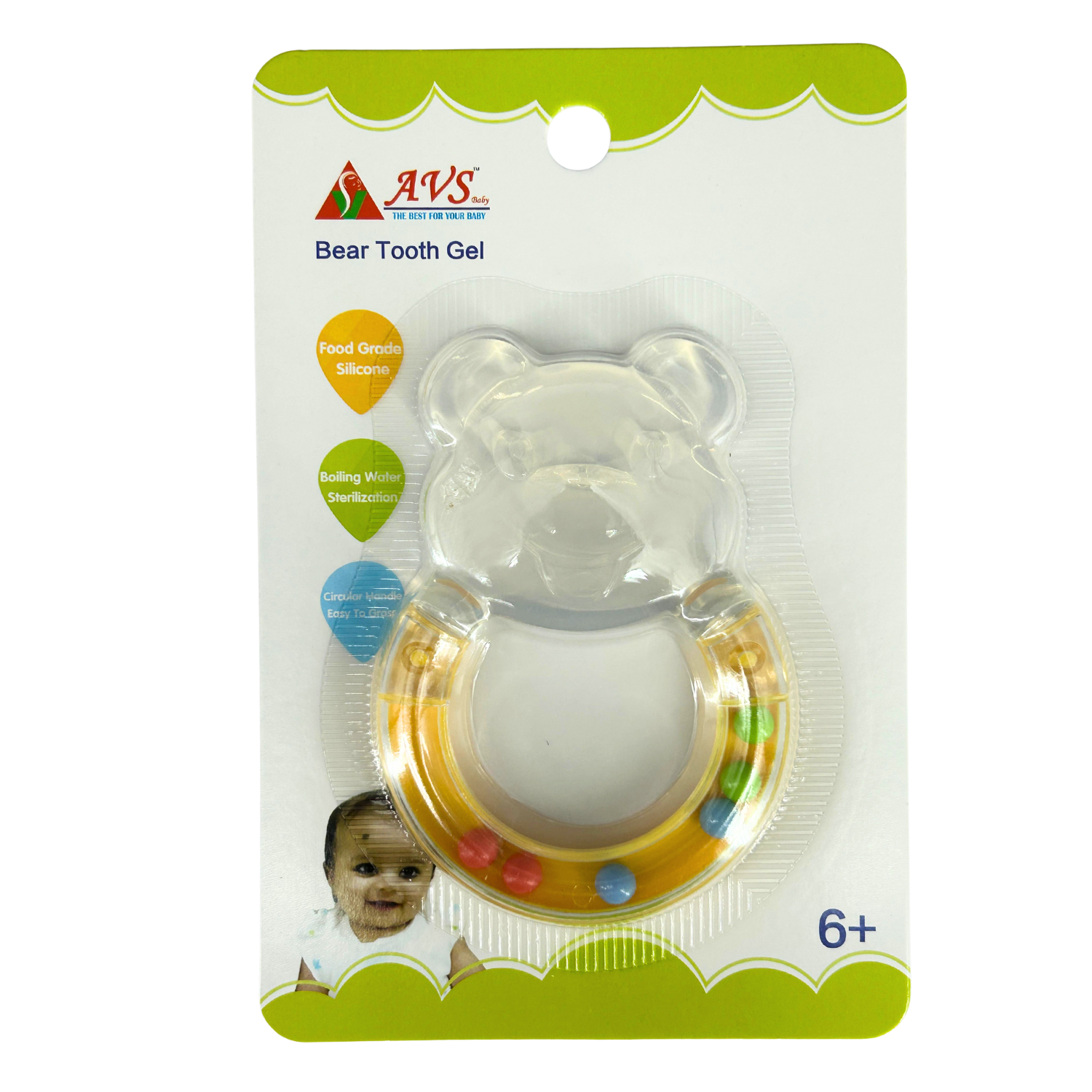 Silicone Bear Baby Teether – Soft BPA-Free Teething Toy for Infants & Newborns | Baby Essentials & Infant Teething Accessories