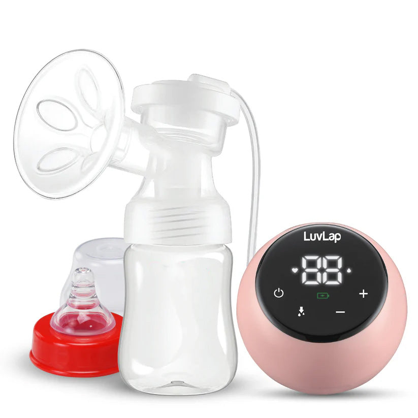 Electric Breast Pump with LCD Display & Feeding Bottles – Portable BPA-Free Breastfeeding Pump for New Moms | Baby Essentials & Maternity Essentials