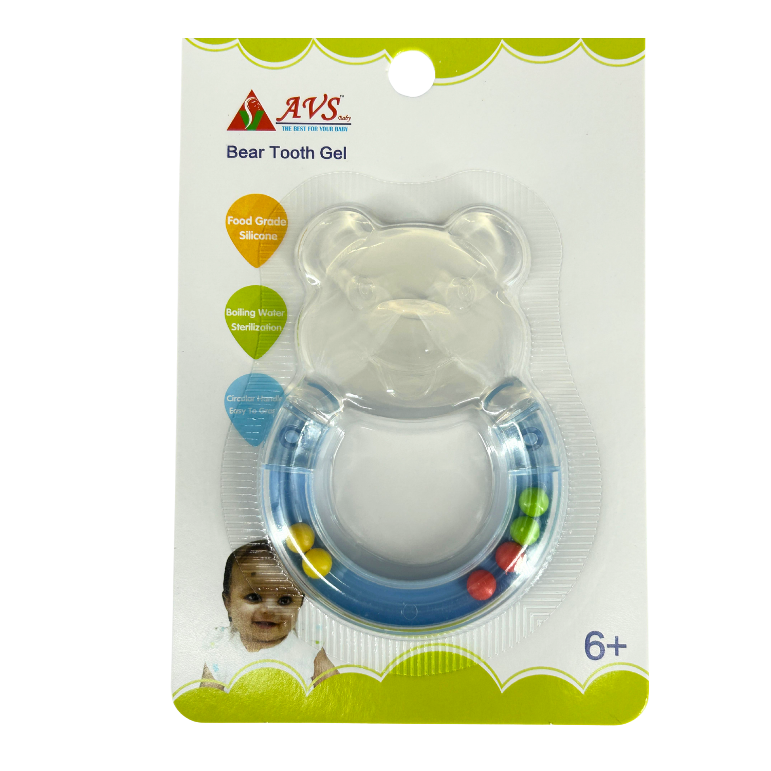 Silicone Bear Baby Teether – Soft BPA-Free Teething Toy for Infants & Newborns | Baby Essentials & Infant Teething Accessories