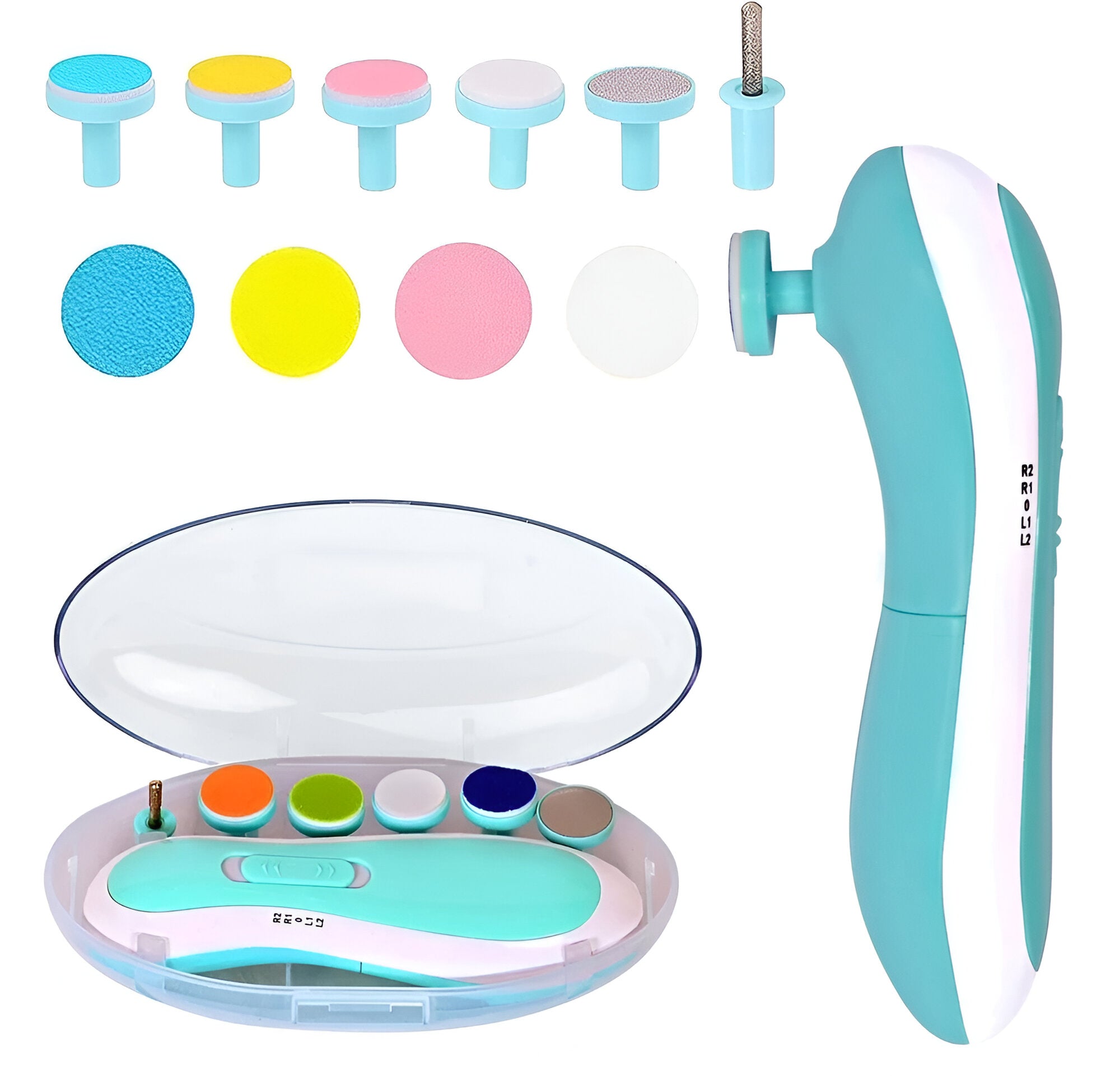 Multi-Function Baby Electric Nail Trimmer | Safe Baby Nail Care Kit, Newborn Essentials & Baby Grooming Accessories