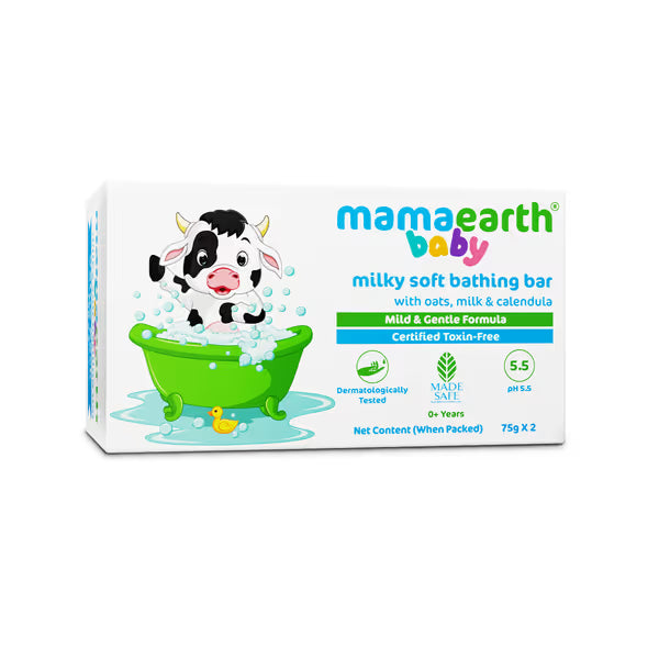 Baby Bath Bar – Pack of 2 Bars (75gm x 2) | Baby Essentials, Newborn Essentials & Infant Essentials
