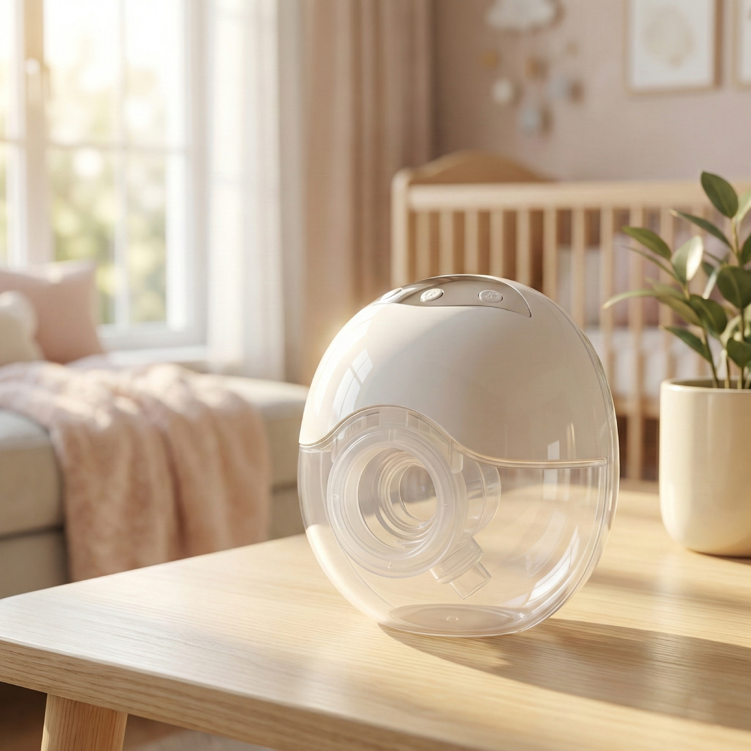 Wearable Hands-Free Electric Breast Pump with 4 Modes & Multi Suction Levels, Soft Silicone Comfort Fit