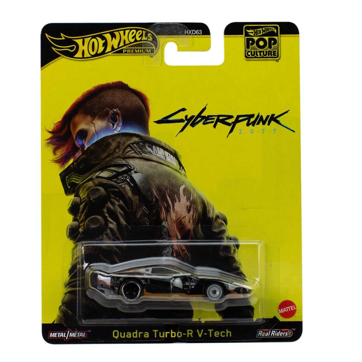 Hot Wheels Premium Cyberpunk Quadra Turbo R V-Tech