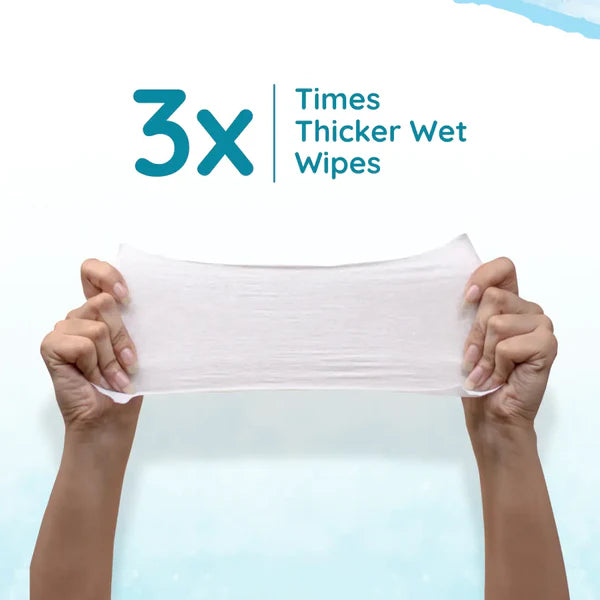 Mother Sparsh 99% Pure Water Unscented Baby Wipes (72 pcs) – Medical Grade Fabric | Newborn Essentials | Baby Essentials | Infant Essentials | New born care essentials