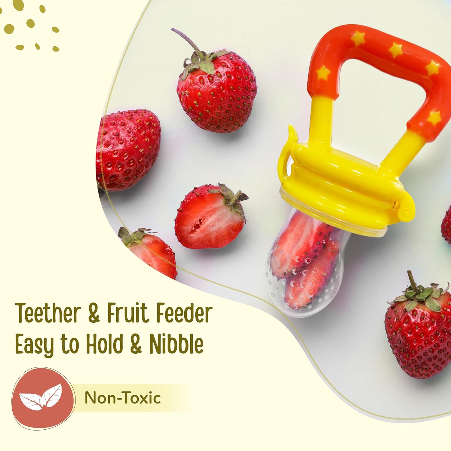 Baby Fruit & Food Feeder cum Teether – Baby Essentials for Newborn Feeding