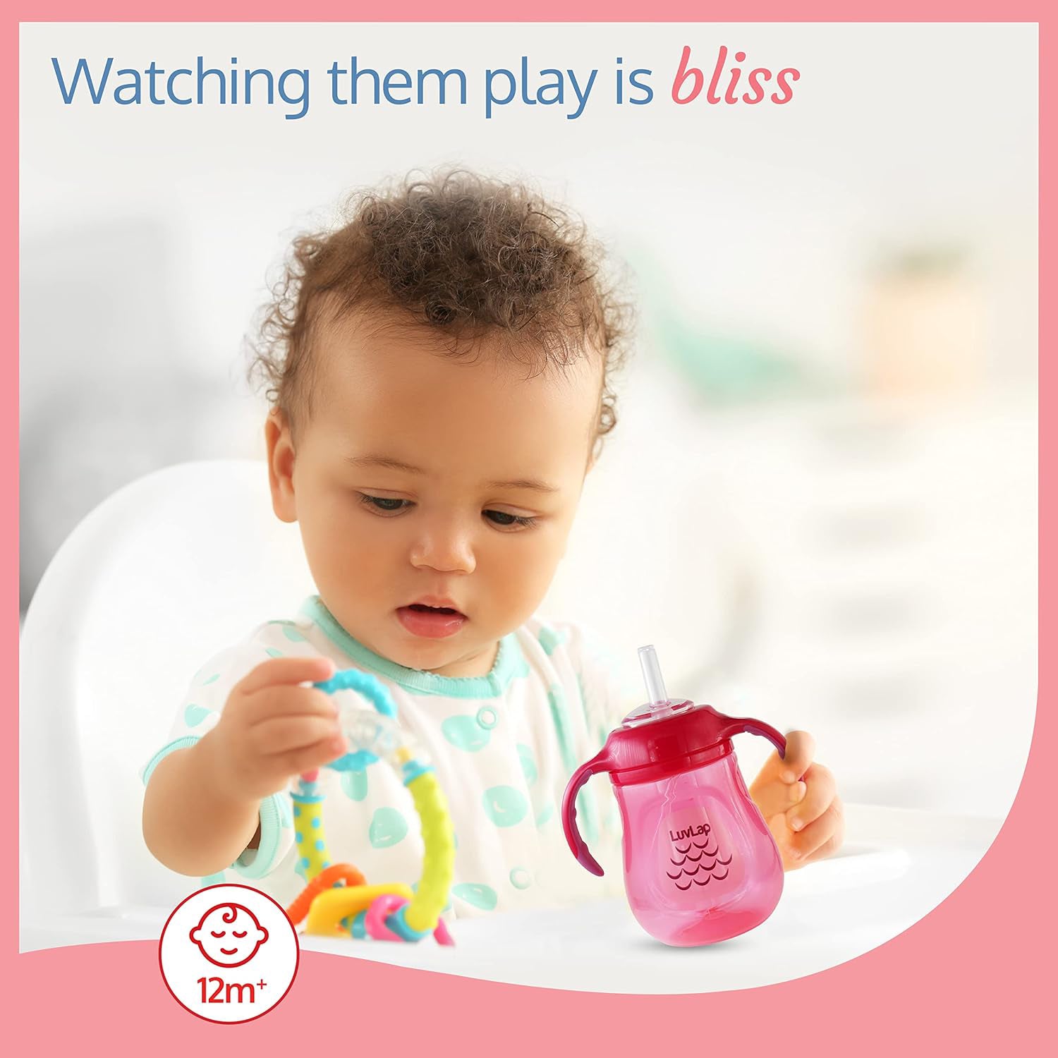Character Sipper Bottle with Weighted Straw – Baby Essentials for Newborn Feeding