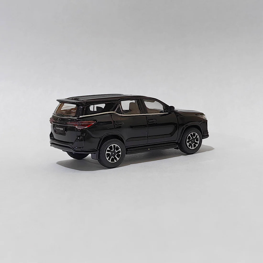 Toyota Fortuner Attitude Black 2023 Scale 1:64 Die-Cast Model Car Toy for Kids & Collectors – Miniature SUV Collectible Vehicle