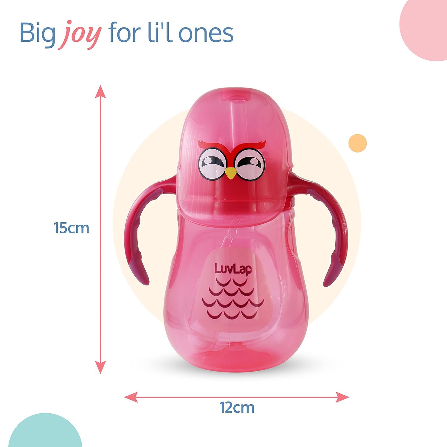 Character Sipper Bottle with Weighted Straw – Baby Essentials for Newborn Feeding