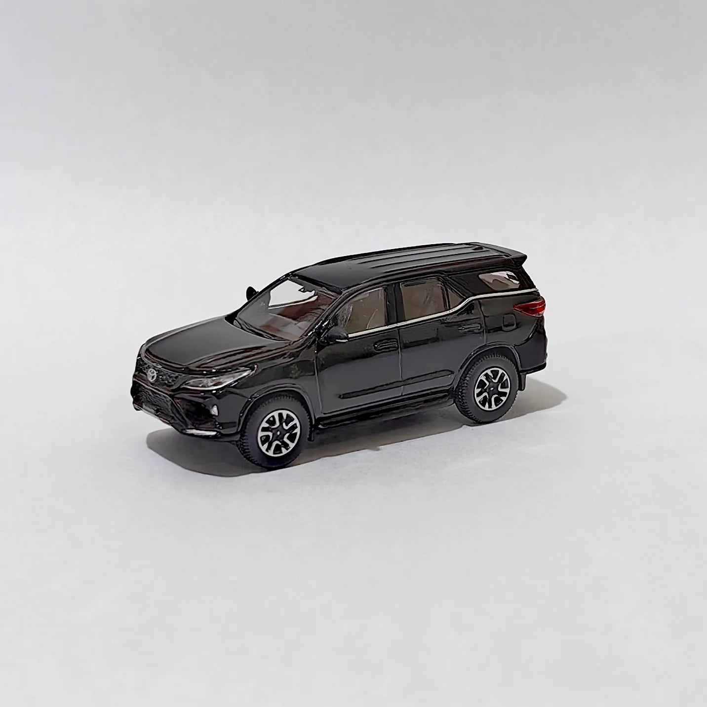 Toyota Fortuner Attitude Black 2023 Scale 1:64 Die-Cast Model Car Toy for Kids & Collectors – Miniature SUV Collectible Vehicle