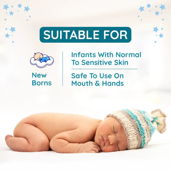 Mother Sparsh 99% Pure Water Unscented Baby Wipes (72 pcs) – Medical Grade Fabric | Newborn Essentials | Baby Essentials | Infant Essentials | New born care essentials