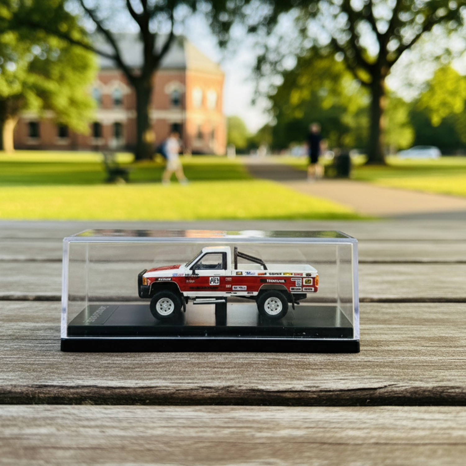 Toyota Hilux 1987 Mojave 250 Scale 1:64 Die-Cast Model Car Toy – Classic Pickup Truck Collectible for Kids & Collectors